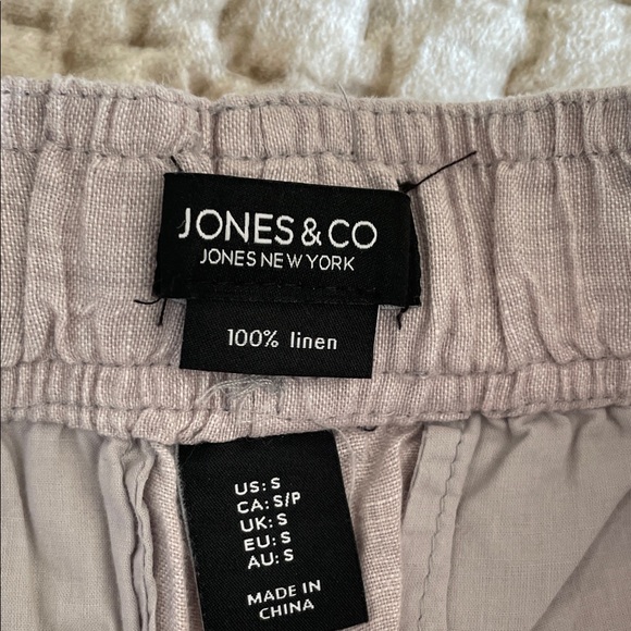 Jones New York Linen pants  - Light Gray - Picture 2 of 3